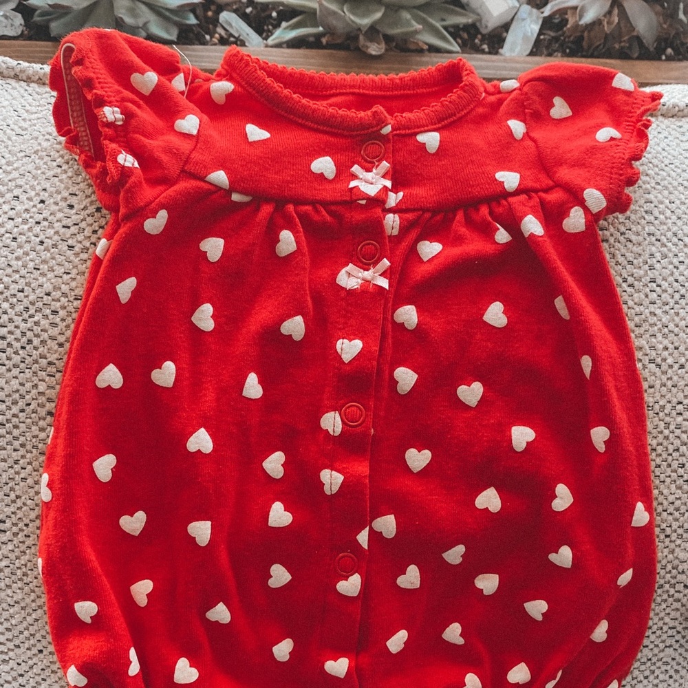 Baby girl Heart Romper